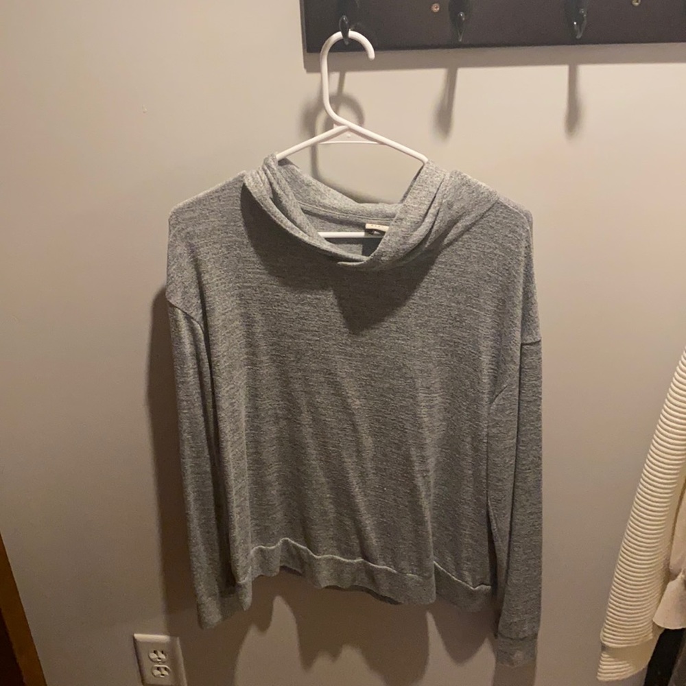 A New Day Hooded Sweater Gray